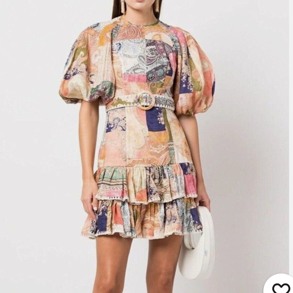 Zimmermann Dress with belt, worn once.  Size 12.